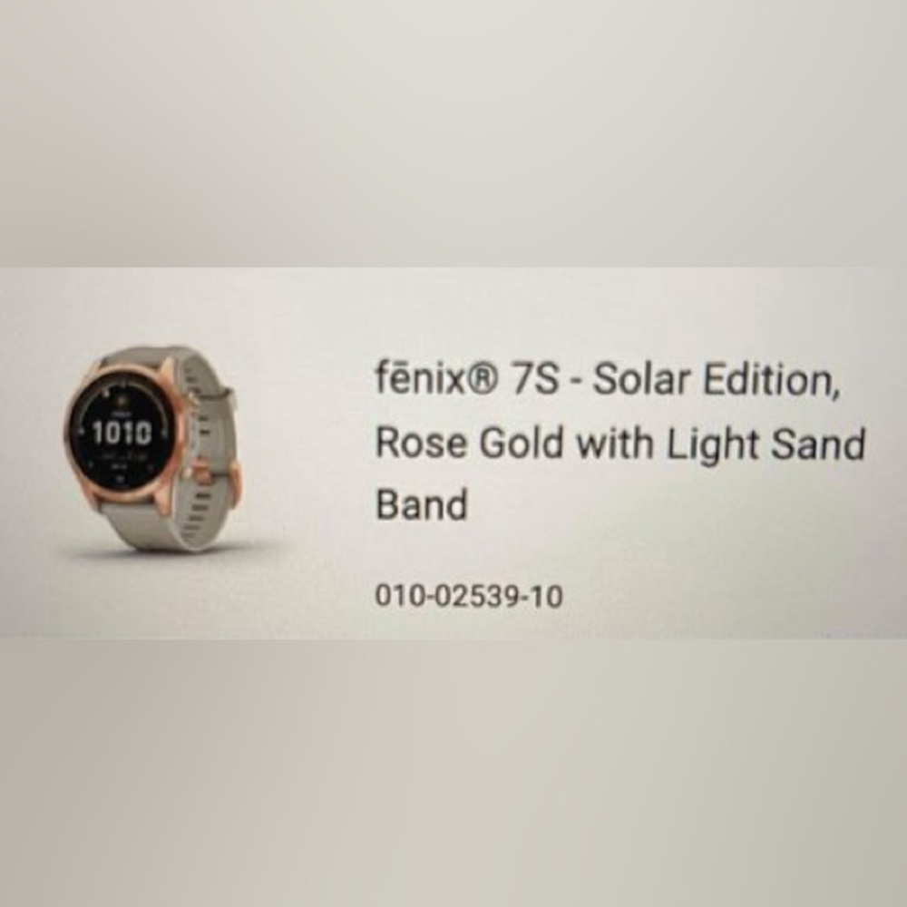 Garmin Fenix 7s smartwatch